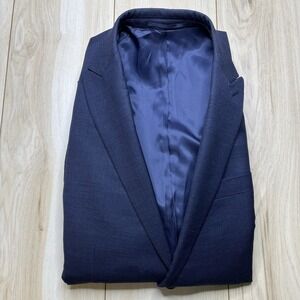 Charles Tyrwhitt Slim Fit Pure Merino Wool Sports Coat Mens Size 38R Blazer Blue